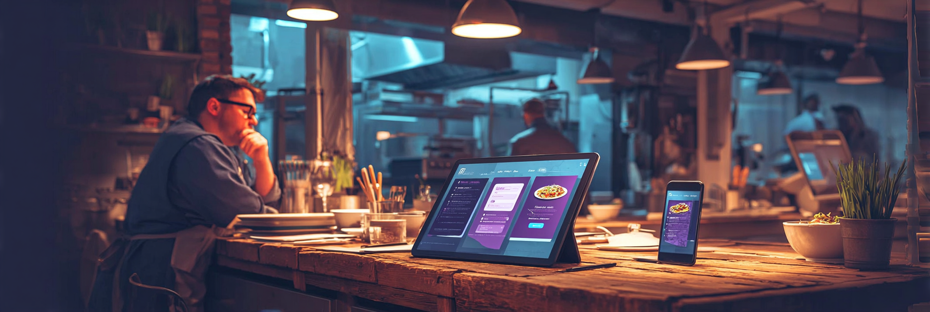 Web developer working on website design