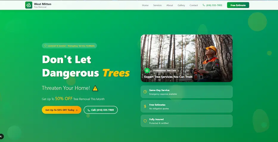 West Mitten Lawn Website