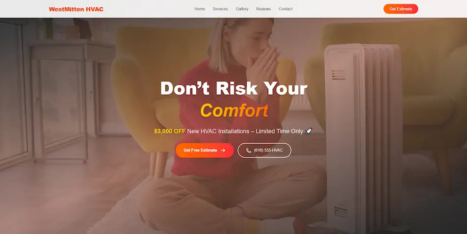 WestMitten HVAC Website